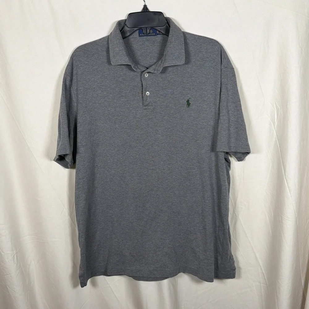Polo Ralph Lauren Polo Shirt XL Gray Classic‎ Pony Short Sleeve